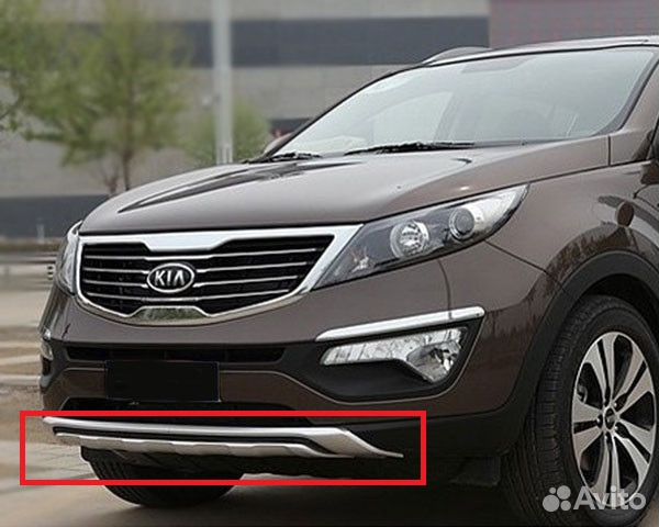 Накладка бампера Киа Спортейдж 3 Kia Sportage 3