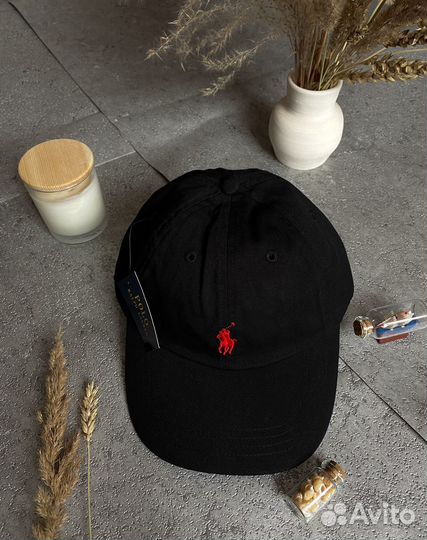 Кепка Polo Ralph Lauren красная вышивка