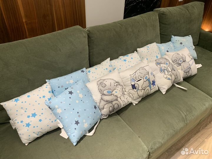 Подушки-бортики в детскую кроватку