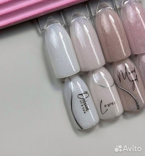 Гель для наращивания ногтей с шиммером