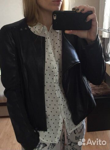 Куртка телячья кожа 44р