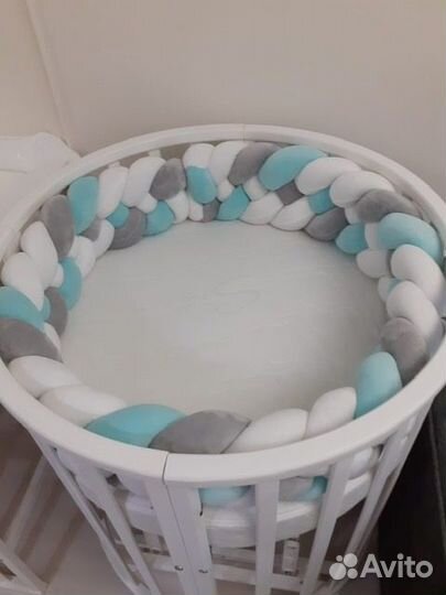 Продаю бортики-косички для детской кроватки