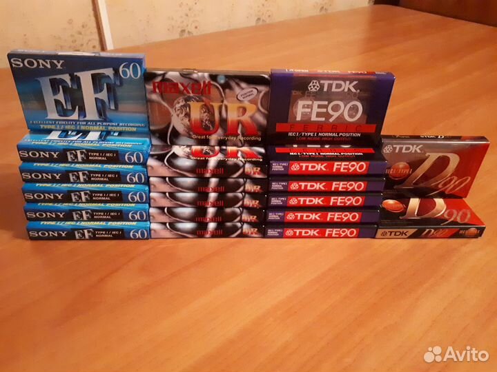 TDK D/FE/Axia/Basf/Maxell/Sony EF/HF/Japan/EU