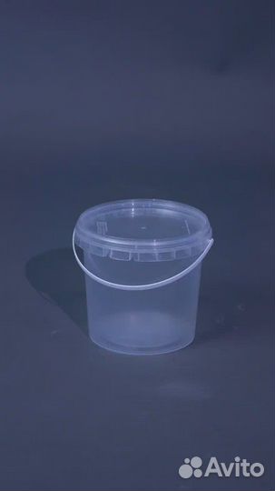 Ведро пластиковое пищевое 1л