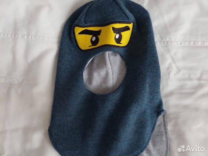 Новая шапка-шлем демисезонная на 4-5 лет