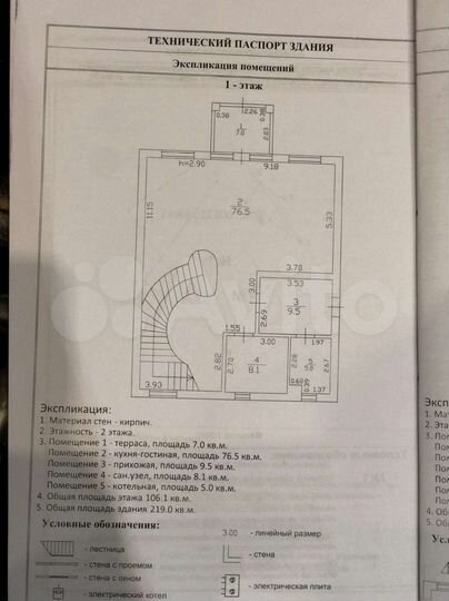 Дом 220 м² на участке 13 сот.