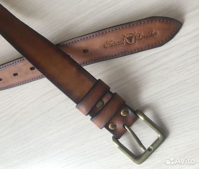 Ремень кожаный ручная работа