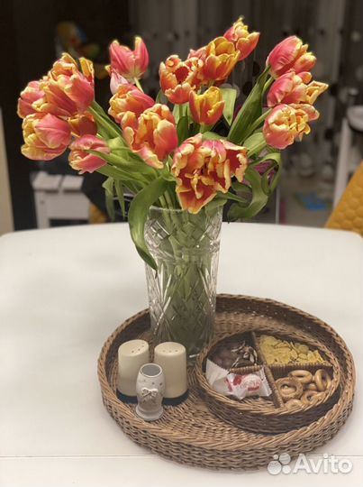 Поднос из бумажной лозы