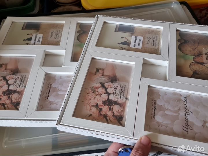 2шт Фоторамка-коллаж для 4 фото 10*15см S4024