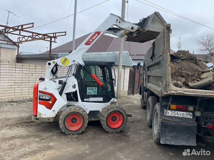 Услуги мини трактора Bobcat/ Бобкат