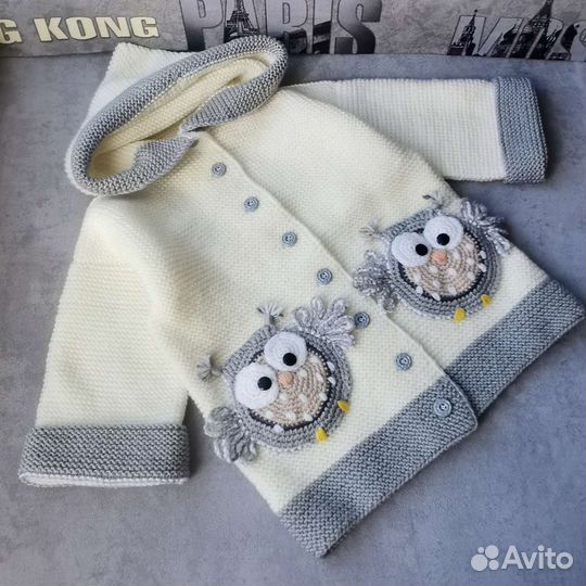 Вязаный кардиган для девочки