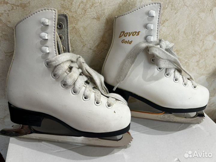 Коньки фигурные Davos gold, 26 размер