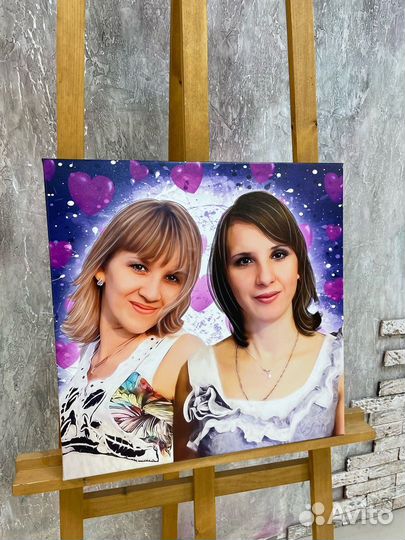 Портрет на холсте по фото