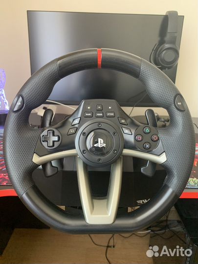 Игровой руль с педалями для пк, PS4,3