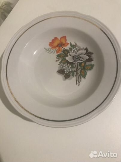 Тарелки фарфор чайка дулево СССР