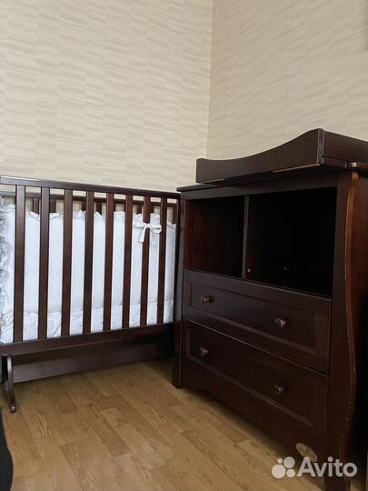 Gionanni Кровать, комод + пеленальный столик