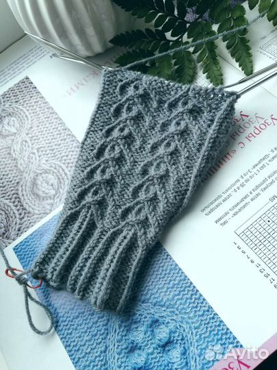 Митенки вязаные