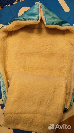 Зимний конверт в коляску на овчине