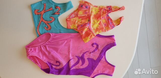 Купальники гимнастический + топ и плавательный