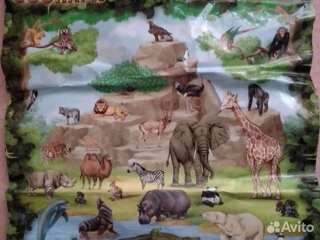 Электроплакат весёлый зоопарк игрушка