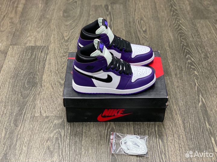 Кроссовки Air Jordan 1 Court Purple (36-45)