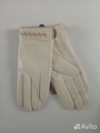 Перчатки кожаные укороченные