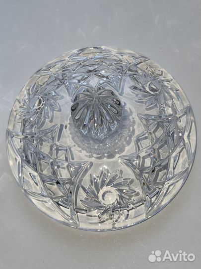 Хрустальная конфетница с крышкой СССР