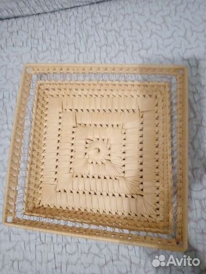 Плетеные корзинки для хранения