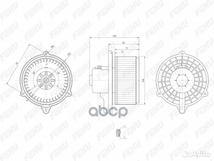 Электровентилятор отопителя Hyundai Tucson/Kia