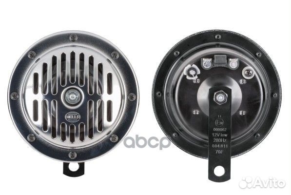 Звук. сигнал электрич. 12V 280/380 Hz. круглый