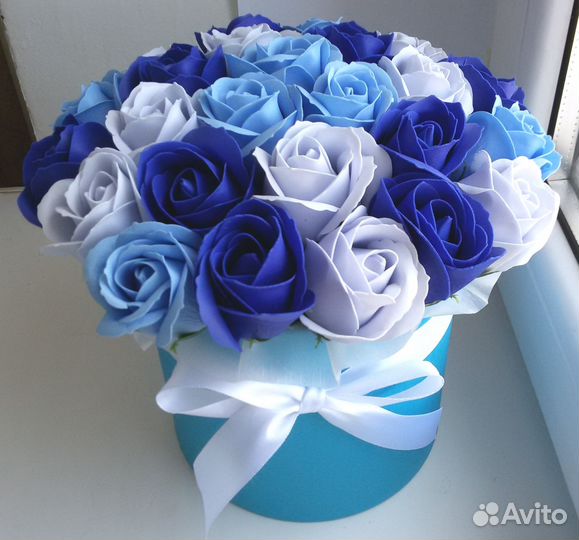 Букет из мыльных роз