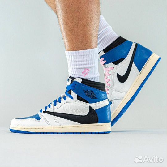 Кроссовки Air Jordan 1 Travis Scott Fragment