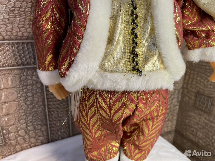 Дед мороз поющий статуэтка игрушка