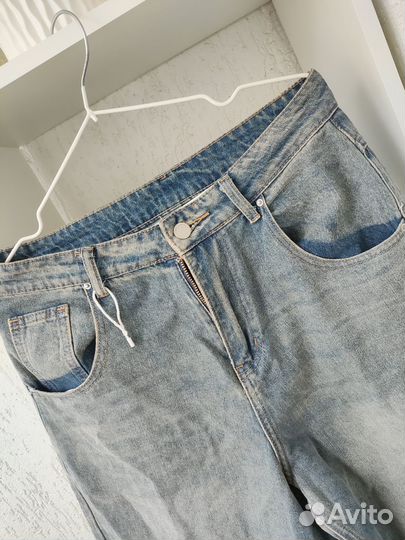 Джинсы женские широкие 48