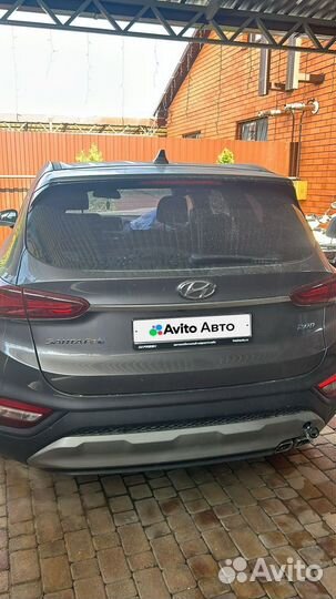 Hyundai Santa Fe 2.0 AT, 2019, битый, 120 000 км