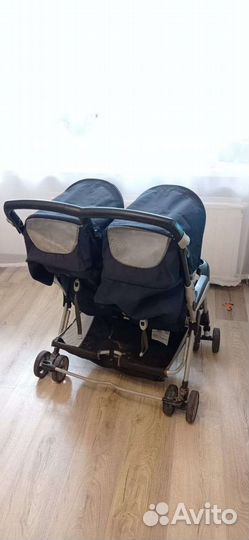 Коляска peg perego aria twin для двойни, погодок