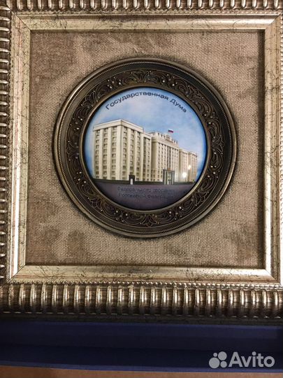 Панно «Подарочное» серебрение,багет,паспарту,слип