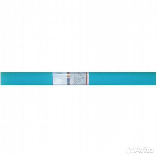 Бумага цветная крепир.50х250см в рул.бирюз. 12061