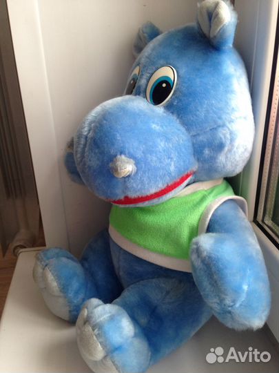 Мягкая игрушка бегемот мамонт пёс утка белка сабле