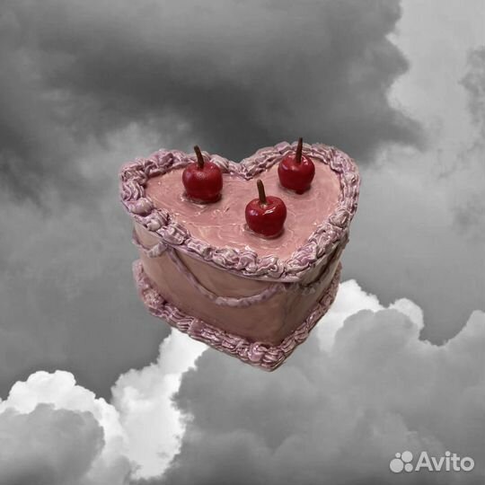 Керамический торт ручной работы