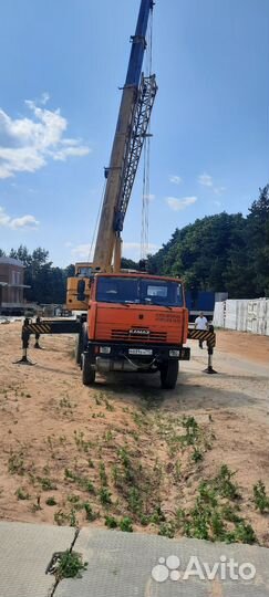 Аренда и услуги автокрана, 25 т, 22 м, с гуськом 28 м