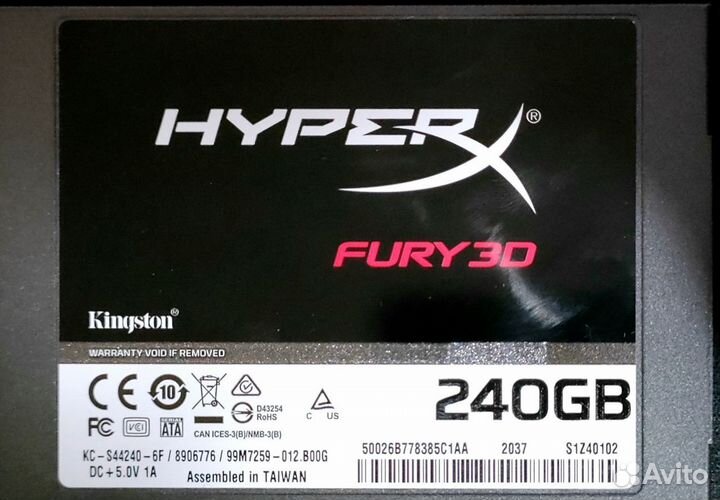240GB SSD HyperX Fury 3D