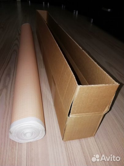 Миллиметровая бумага 878 мм. х 40 м., оранжевая