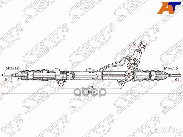 Рейка рулевая mercedes benz ML 05-11 W164 ST-A1