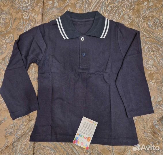 Поло с длинным рукавом