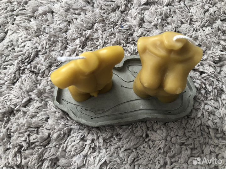 Набор ручной работы свечи на подставке