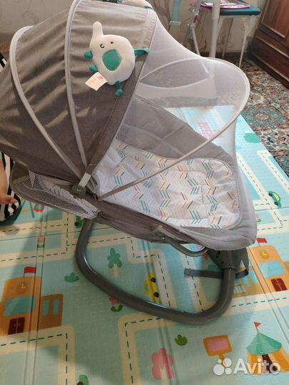 Детские качели шезлонг для новорожденных