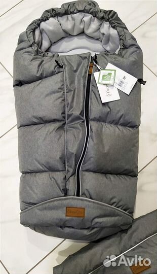 Зимний конверт в коляску санки mansita