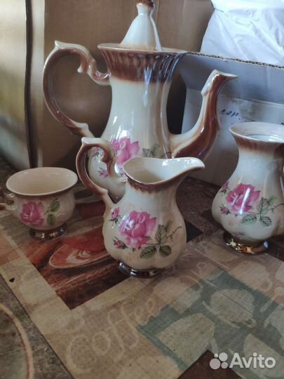 Сервиз чайный розы пионы