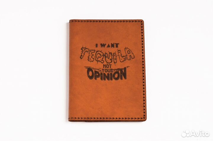 Кожаная обложка для паспорта